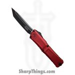 Microtech - 1144-1RD - Combat Troodon Gen III - OTF Auto - M390MK Two Tone Drop Point - Aluminum - Red