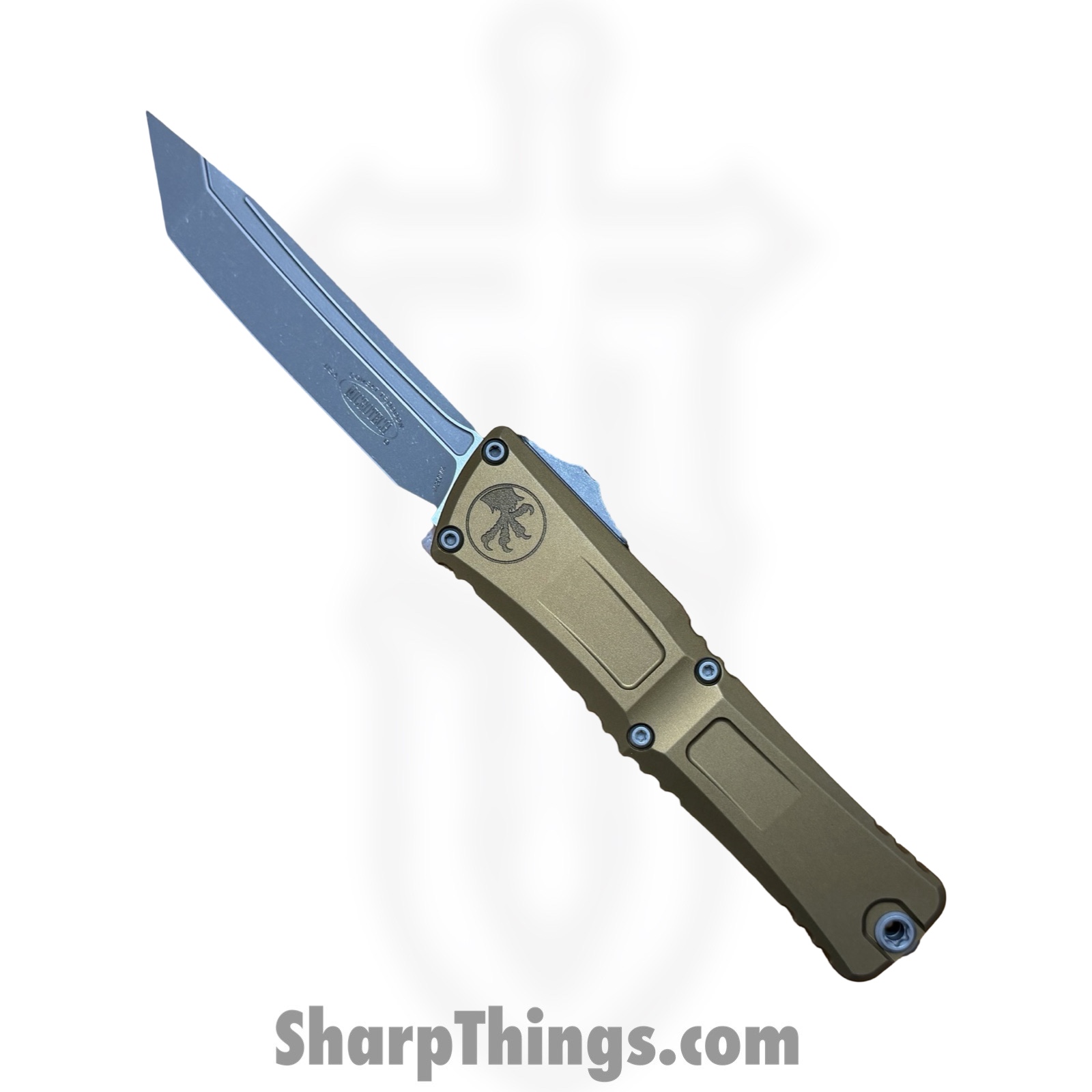 841768181125.jpg Microtech - 1144-10APTA - Combat Troodon Gen III - OTF Auto - M390MK Apocalyptic Tanto - Aluminum - Tan - Image 1