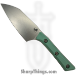 Microtech - 3300-10CA - 4.2" Santoku Knife - Fixed Blade Knife - M390MK Stonewash Santoku - G-10 - Caribbean Blue