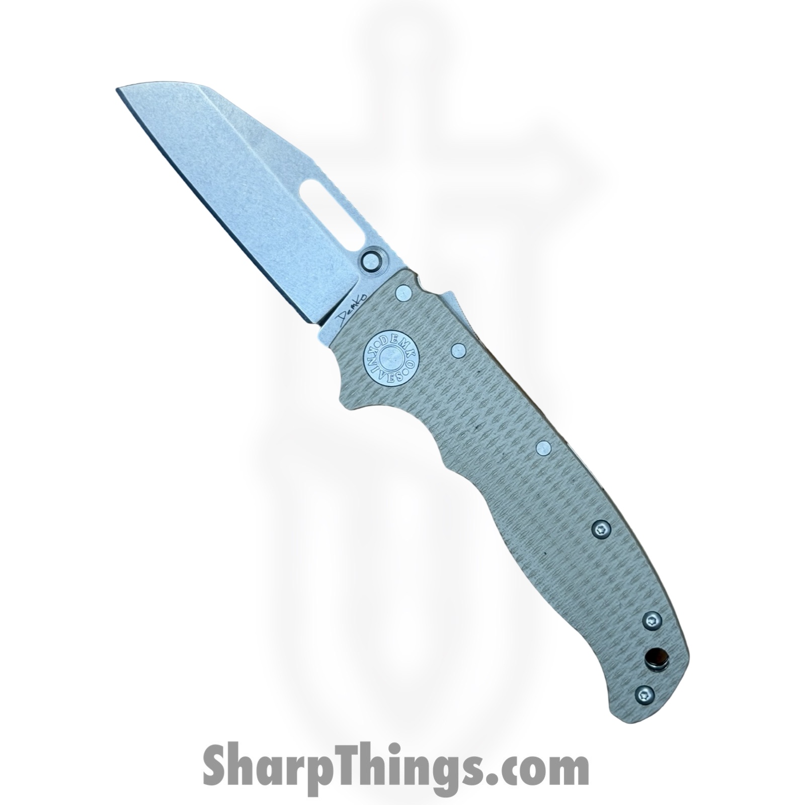 850041096292.jpg Demko Knives - DEM09629 - AD 20.5 Shark-Lock - Folding Knife - S35VN Stonewash Shark Foot - G10 - Tan - Image 1