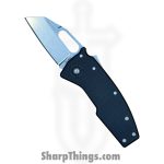 Demko Knives - DEM19281 - Nano Shark Lock Black SF - Folding Knife - AUS-10A Stonewash Clip Pont - GRN - Black