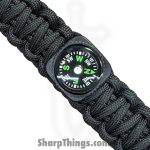Explorer - EXP61 - Paracord Bracelet With Compass - Black