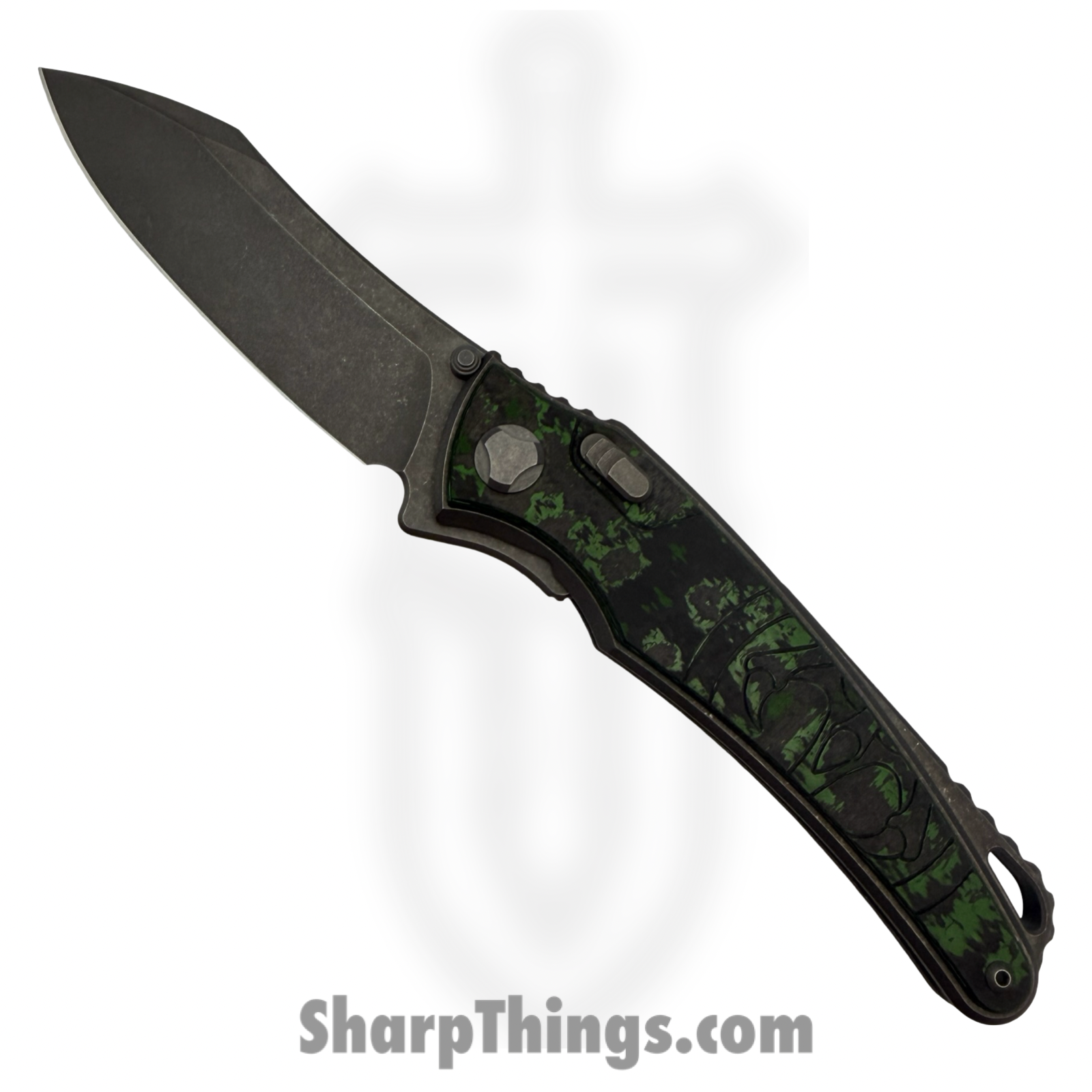 HKD-TALON-JW.png Hawk Knife Designs - HKD-TALON-JW - G&G Hawk - Talon - Folding Knife - Wharncliffe Tumbled M390 - Ano Ti - Jungle Wear - Image 1