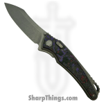 Hawk Knife Designs - HKD-TALON-PH - G&G Hawk Talon - Folding Knife - M390 Acid Wash Wharncliffe - FatCarbon - Purple