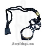 VOC - KN-04-SMK - Paracord Skull Keychain Bottle Opener Public Safety Tool - Smoke