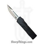 Atomic Knives - WNS-DT01BKDP - UltraLite ATOMIC - OTF Auto - D2 Satin Drop Point - Aluminum - Black