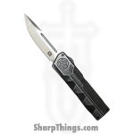 Atomic Knives - WNS-DT01SWDP - UltraLite ATOMIC - OTF Auto - D2 Stonewash Drop Point - Aluminum - Stonewash