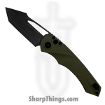 Heretic Knives - H053-6A-GRN - Mini Pariah Manual - Folding Knife - CPM MagnaCut DLC Tanto - Polymer - OD Green