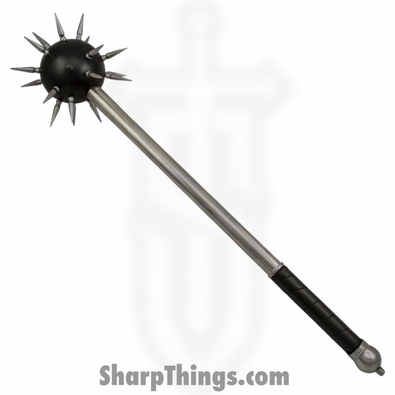 mb-01b.jpg VOC - MB-01-BK - 35 Inch Medieval Battle Mace Ball w/ Spikes - Stainless - Steel - Black - Image 1