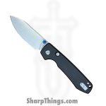 Vosteed - A2903 - Raccoon Top Linerlock Black - Folding Knife - 14C28N Satin Drop Point - Micarta - Black