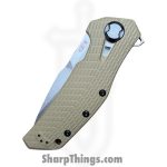 Zero Tolerance - 0308 - KVT Framelock - Folding Knife - CPM 20CV Stonewash Drop Point - G10 - Tan - Image 3