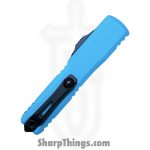 Microtech - 11214-1CN - Ultratech Gen IV - OTF Auto - M390MK Two Tone Drop Point - Aluminum - Cyan - Image 4