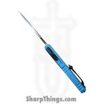 Microtech - 11214-1CN - Ultratech Gen IV - OTF Auto - M390MK Two Tone Drop Point - Aluminum - Cyan - Image 5