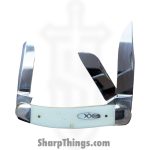 Case Cutlery - 13318 - Sowbelly - Folding Knife - Stainless Satin Multi - Bone - White
