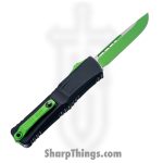 Microtech - 1143-1 GMSK - Combat Troodon Gen III - OTF Auto - M390MK Coated Drop Point - 6061-T6 Aluminum - Black|Green - Image 2