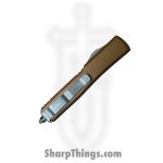 Microtech - 122-12 APTA - Ultratech - OTF Auto - M390MK Apocalyptic Double Edge - 6061-T6 Aluminum - Tan - Image 2