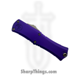 Microtech - 1701M-10PU - Hera II Mini - OTF Auto - M390 Stonewash Drop Point - Aluminum - Purple - Image 3