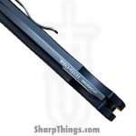 ProTech - 5336-LTD SG RGH - Malibu Flipper - Folding Knife - CPM MagnaCut Rose Gold Wharncliffe - Dragon Scale Aluminum - Black - Image 3
