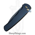 ProTech - 5336-LTD SG RGH - Malibu Flipper - Folding Knife - CPM MagnaCut Rose Gold Wharncliffe - Dragon Scale Aluminum - Black - Image 5
