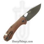 GiantMouse - ATELIER-BURLAP-MICARTA - Ace Atelier - Folding Knife - ELMAX Coated Clip Point - Burlap Micarta - Brown - Image 2