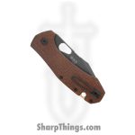 GiantMouse - ATELIER-BURLAP-MICARTA - Ace Atelier - Folding Knife - ELMAX Coated Clip Point - Burlap Micarta - Brown - Image 4