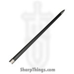 Battle Tested - BT2703 - Medieval Sword - Fixed Blade Knife - Carbon Steel Satin  - Cord Wrapped - Black - Image 2