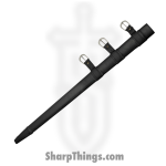 Rite Edge - BT2707 - Two Hand Broadsword - Fixed Blade Knife - 1065 HC Satin Double Edge - Polymer - Black - Image 3