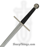 Rite Edge - BT2707 - Two Hand Broadsword - Fixed Blade Knife - 1065 HC Satin Double Edge - Polymer - Black - Image 2