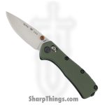 Buck - BU790GRS - Mini Range Elite - Folding Knife - CPM MagnaCut Satin Drop Point - Aluminum - Green