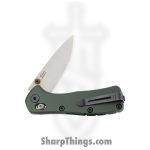 Buck - BU790GRS - Mini Range Elite - Folding Knife - CPM MagnaCut Satin Drop Point - Aluminum - Green - Image 3