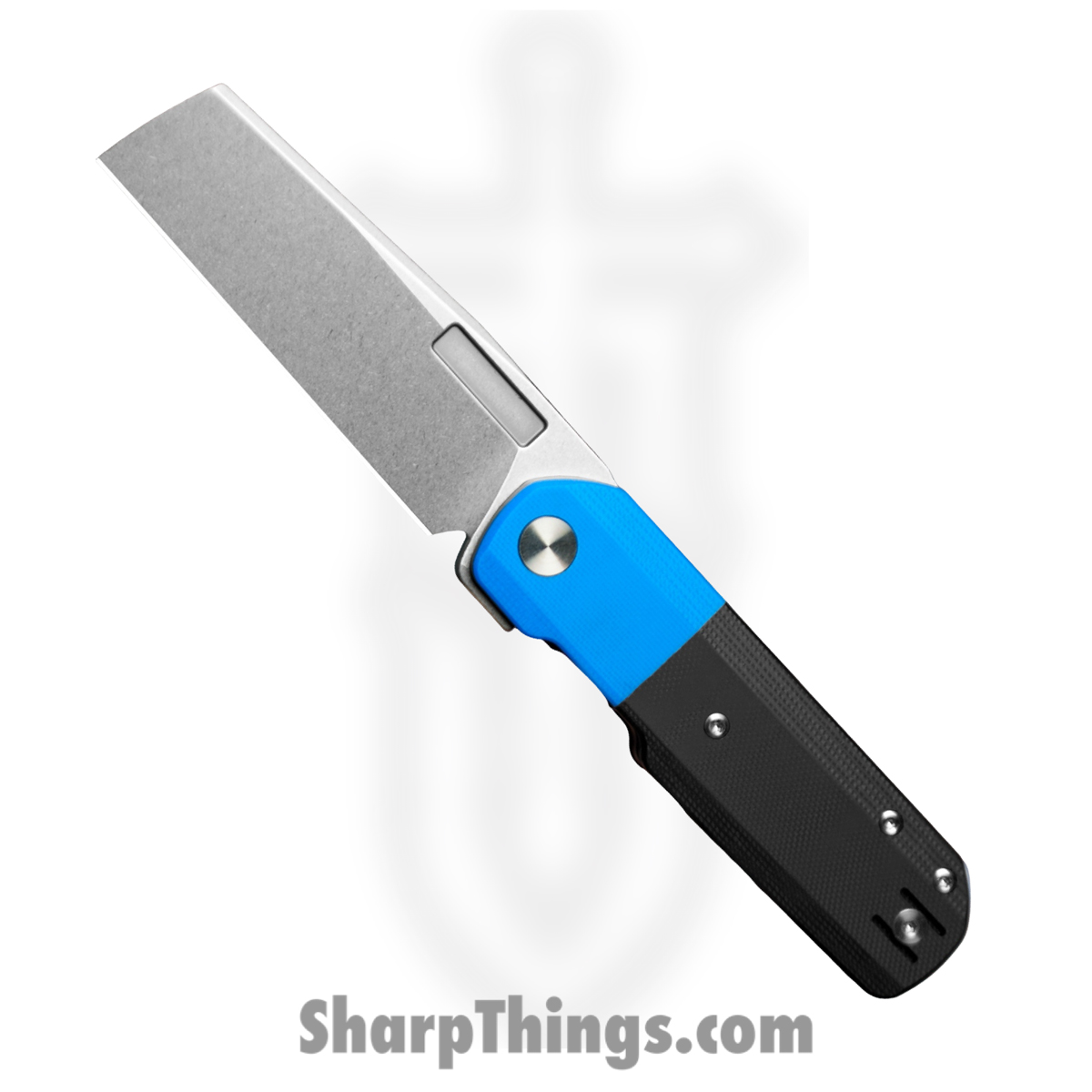 BlueBlack_1.jpg Vero Engineering - VeAvid2SWBL - Avid 2 - Folding Knife - S45VN Stonewash Cleaver - G10 - Blue / Black - Image 1