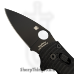 Spyderco - SC101GMCBKP2 - Manix 2 Salt - Folding Knife - CPM MagnaCut DLC Leaf - FRN - Black - Image 3