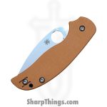 Spyderco - C123GBORP - Sage 5 - Folding Knife - REX121 Satin Spear Point - G10 - Orange - Image 3
