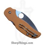 Spyderco - C123GBORP - Sage 5 - Folding Knife - REX121 Satin Spear Point - G10 - Orange - Image 4