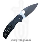 Spyderco - C123PBK - Sage 5 - Folding Knife - S30V Satin Spear Point - FRN - Black - Image 2