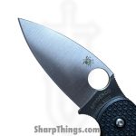 Spyderco - C123PBK - Sage 5 - Folding Knife - S30V Satin Spear Point - FRN - Black - Image 6