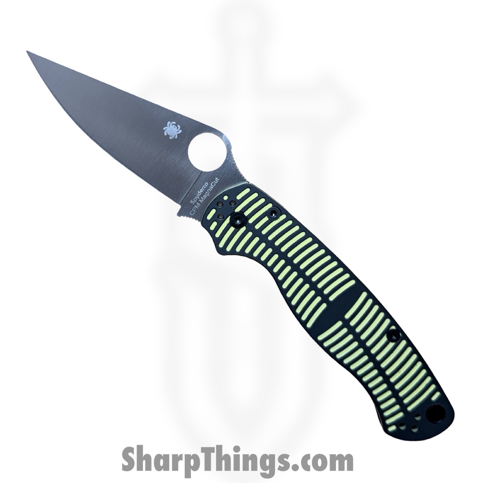 C81GBKYLMCP2_1 Spyderco - C81GBKYLMCP2 - Para Military 2 Salt - Folding Knife - CPM MagnaCut Satin Drop Point - G10 - Black|Yellow - Image 1