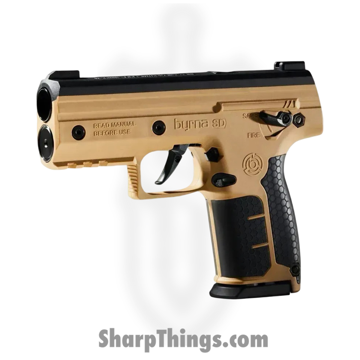 CK61300-1-TAN_1.jpg Byrna - CK61300-1-TAN - Compact Launcher Universal Kit - .61 Caliber - Tan - Image 1