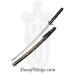 VOC - CN927029BK - Gold Dragon Samurai Set - Fixed Blade Knife - Carbon Steel Satin Multi - Cord Wrapped - Black - Image 2