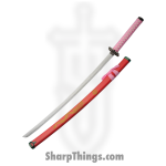VOC - CN927029PK - Gold Dragon Samurai Set - Fixed Blade Knife - Carbon Steel Satin Multi - Cord Wrapped - Pink - Image 4