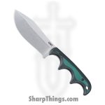 CRKT - CR2376 - Minimalist - Fixed Blade Knife - D2 Stonewash Nessmuk - Micarta - Green Black