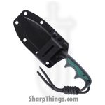 CRKT - CR2376 - Minimalist - Fixed Blade Knife - D2 Stonewash Nessmuk - Micarta - Green Black - Image 3