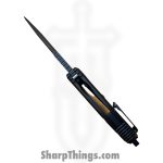 Heretic Knives - H010-6A-T - Medusa Manual - Folding Knife - CPM MagnaCut DLC Recurve - Aluminum - Black - Image 6