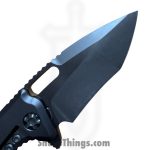 Heretic Knives - H010-6A-T - Medusa Manual - Folding Knife - CPM MagnaCut DLC Recurve - Aluminum - Black - Image 5