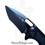 Heretic Knives - H010-6A-T - Medusa Manual - Folding Knife - CPM MagnaCut DLC Recurve - Aluminum - Black - Image 4