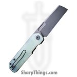 Vero Engineering - VeAvid2BWJD - Avid 2 - Folding Knife - S45VN Blackwash Cleaver - G10 - Jade - Image 2