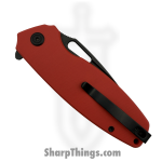 Kubey - KUB322Y - Tityus - Folding Knife - D2 Blackwash Drop Point - G10 - Red - Image 4