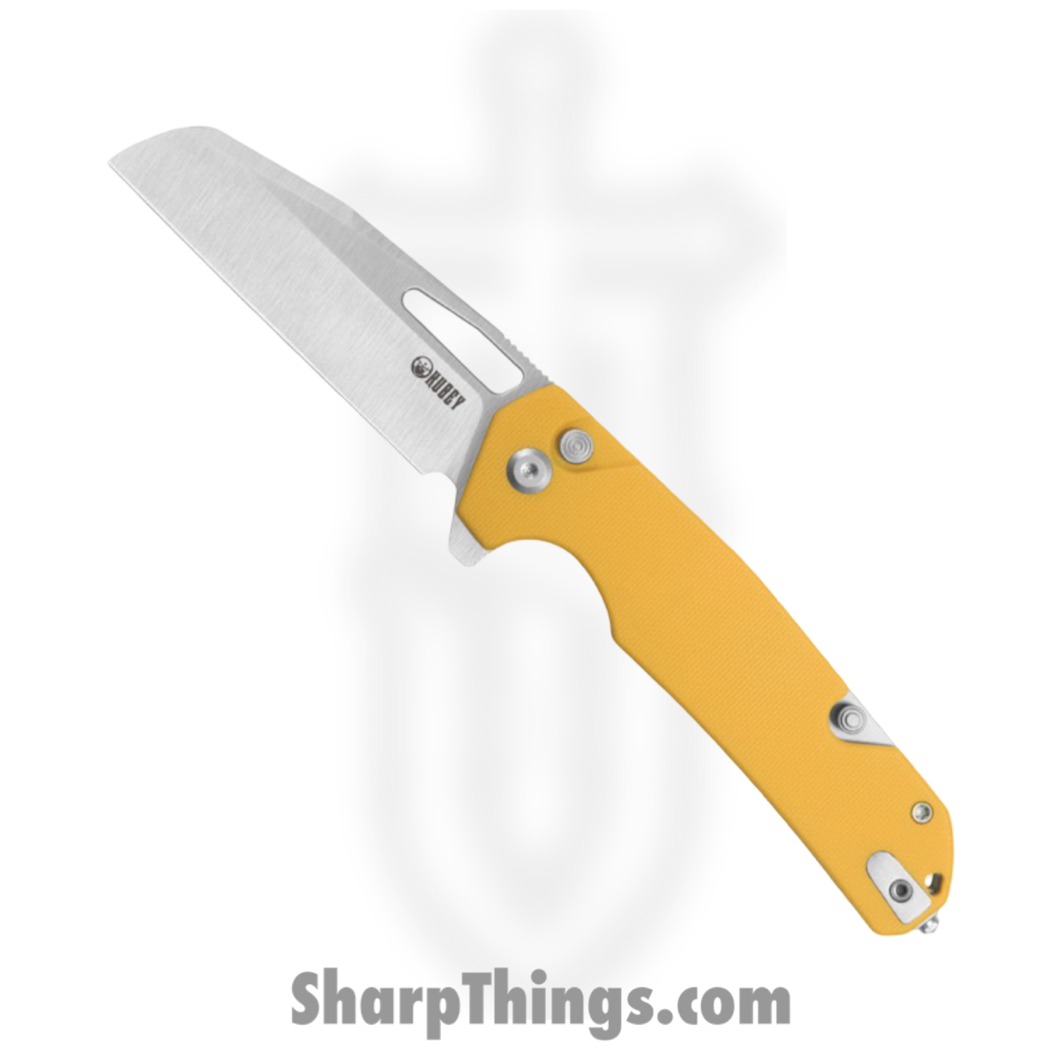 KUB363C_1-1.jpg Kubey - KUB363C - 10.8 - Folding Knife - 14C28N Satin Sheepsfoot - G10 - Yellow - Image 1