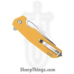 Kubey - KUB363C - 10.8 - Folding Knife - 14C28N Satin Sheepsfoot - G10 - Yellow - Image 3