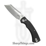 Kubey - KUB378A - Dheo EDC - Folding Knife - 14C28N Stonewash Wharncliffe - G10 - Black